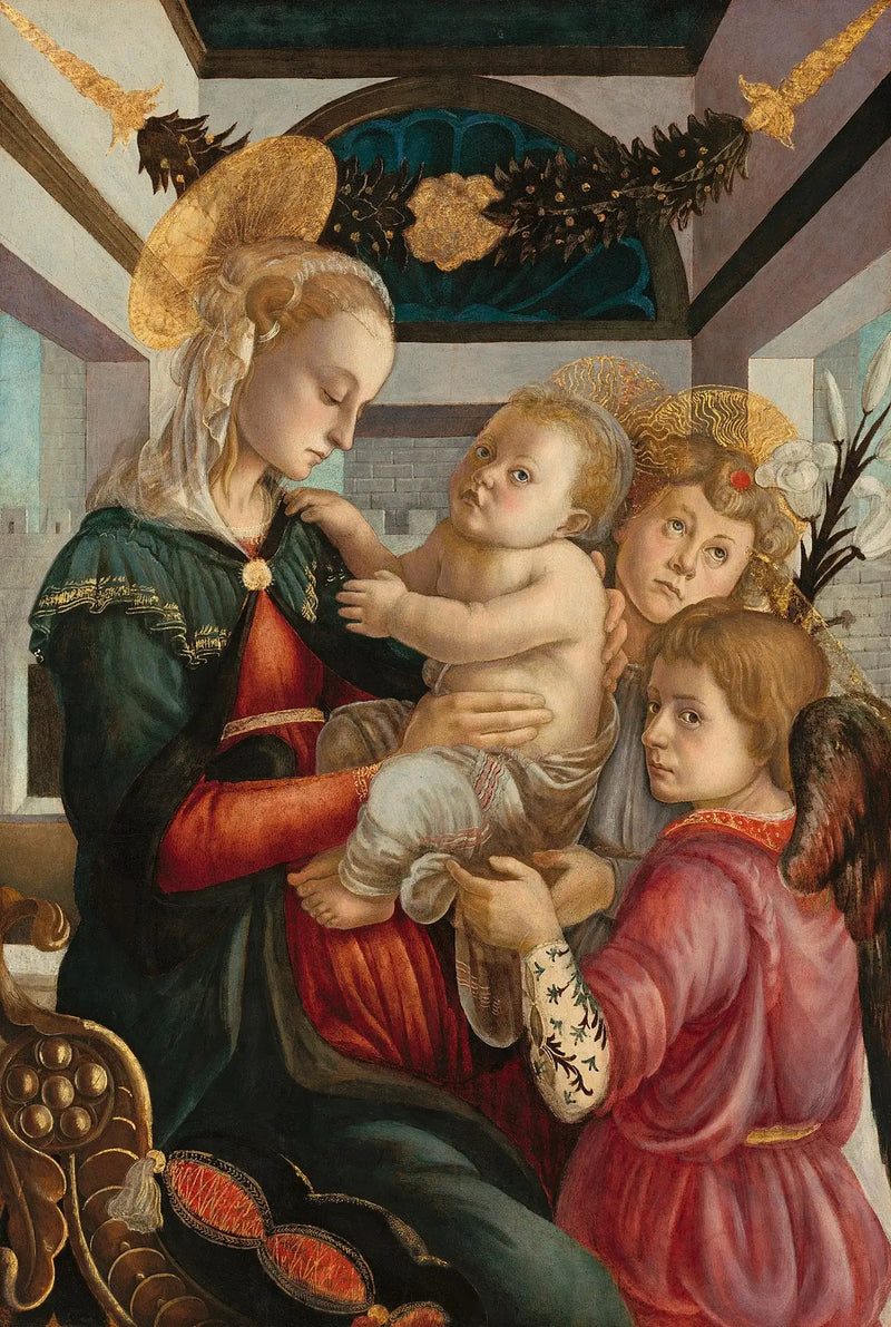 Vergine con Bambino e angeli - Sandro Botticelli