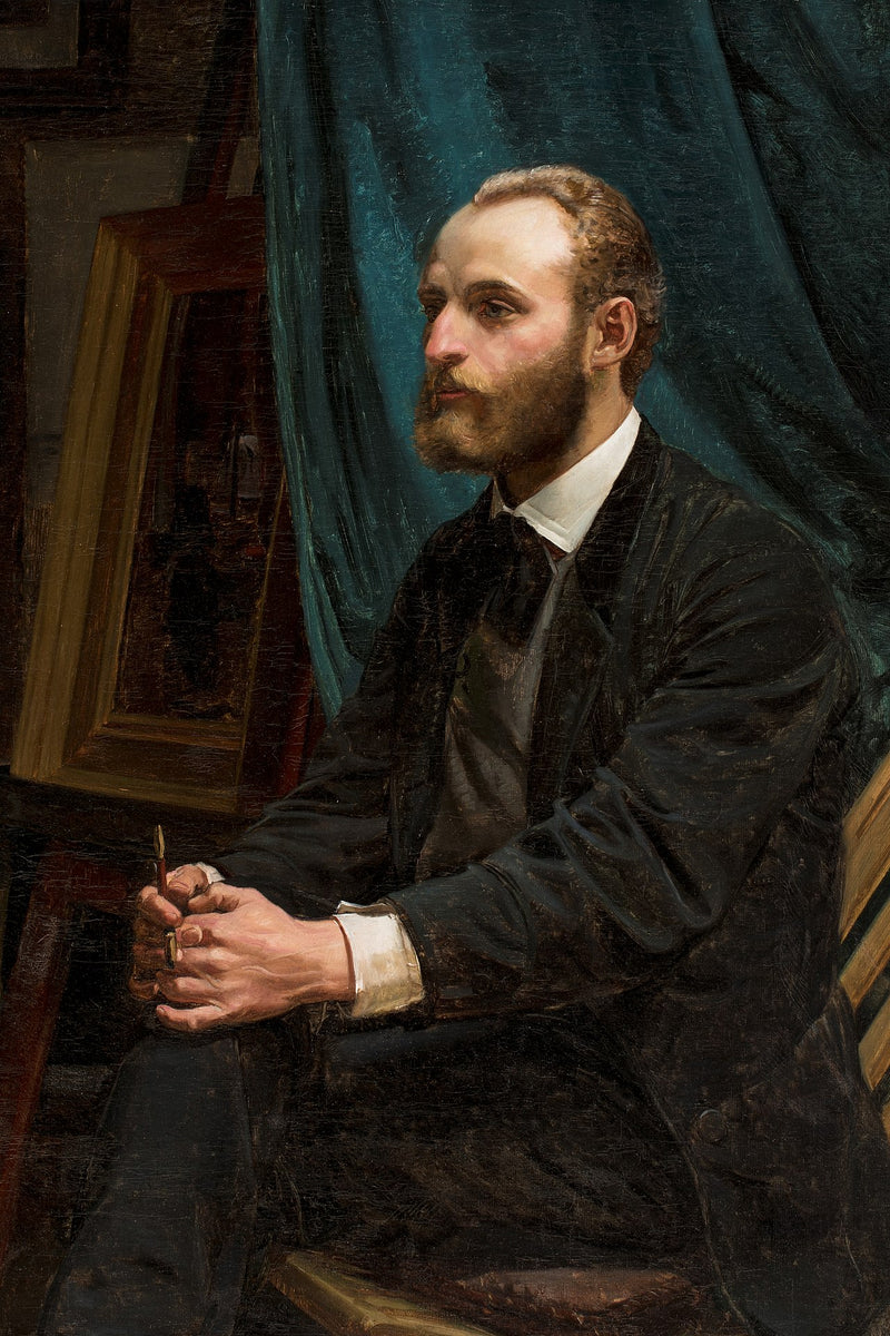 Viggo Johansen nel suo studio - Michael Peter Ancher