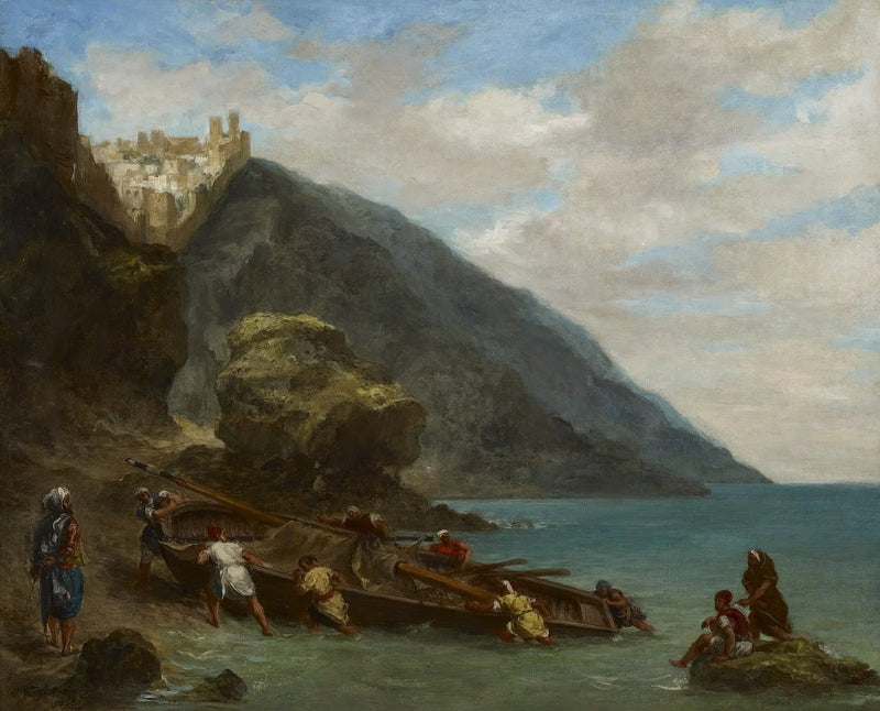 Vista di Tangeri dalla riva del mare - Eugène Delacroix