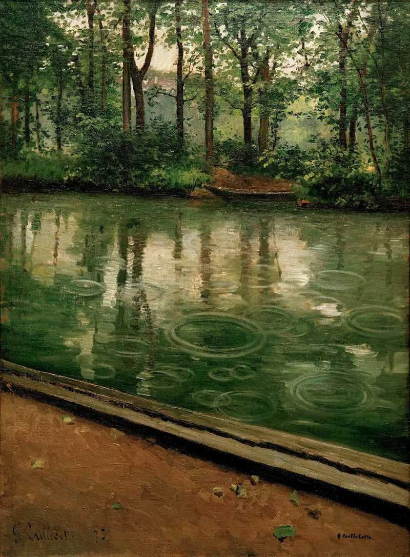Yerres, Effetto della pioggia - Gustave Caillebotte