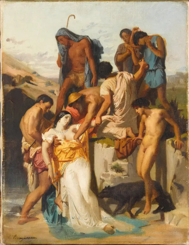 Zenobia trovata dai pastori sulle rive dell'Araxe - Bouguereau