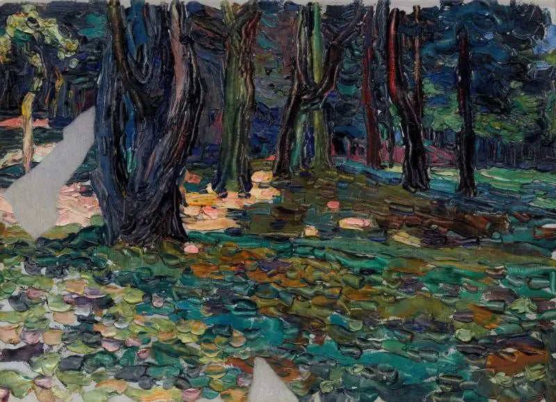 Reproduction du tableau « parc de Saint-Cloud - Vassily Kandinsky » par Alpha Reproduction en peinture à l’huile