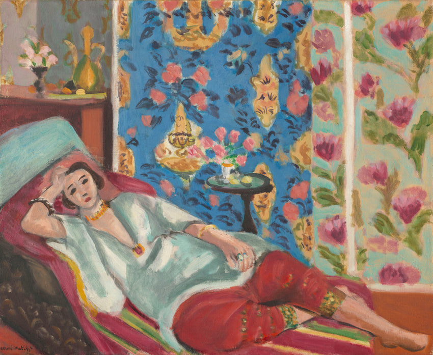 Reproduction du tableau « Odalisque à la culotte rouge - Henri Matisse » par Alpha Reproduction en peinture à l’huile