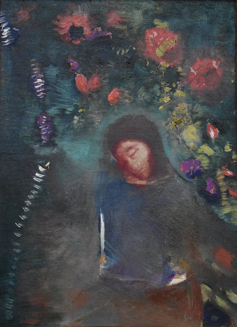 Visage e fiori - Odilon Redon