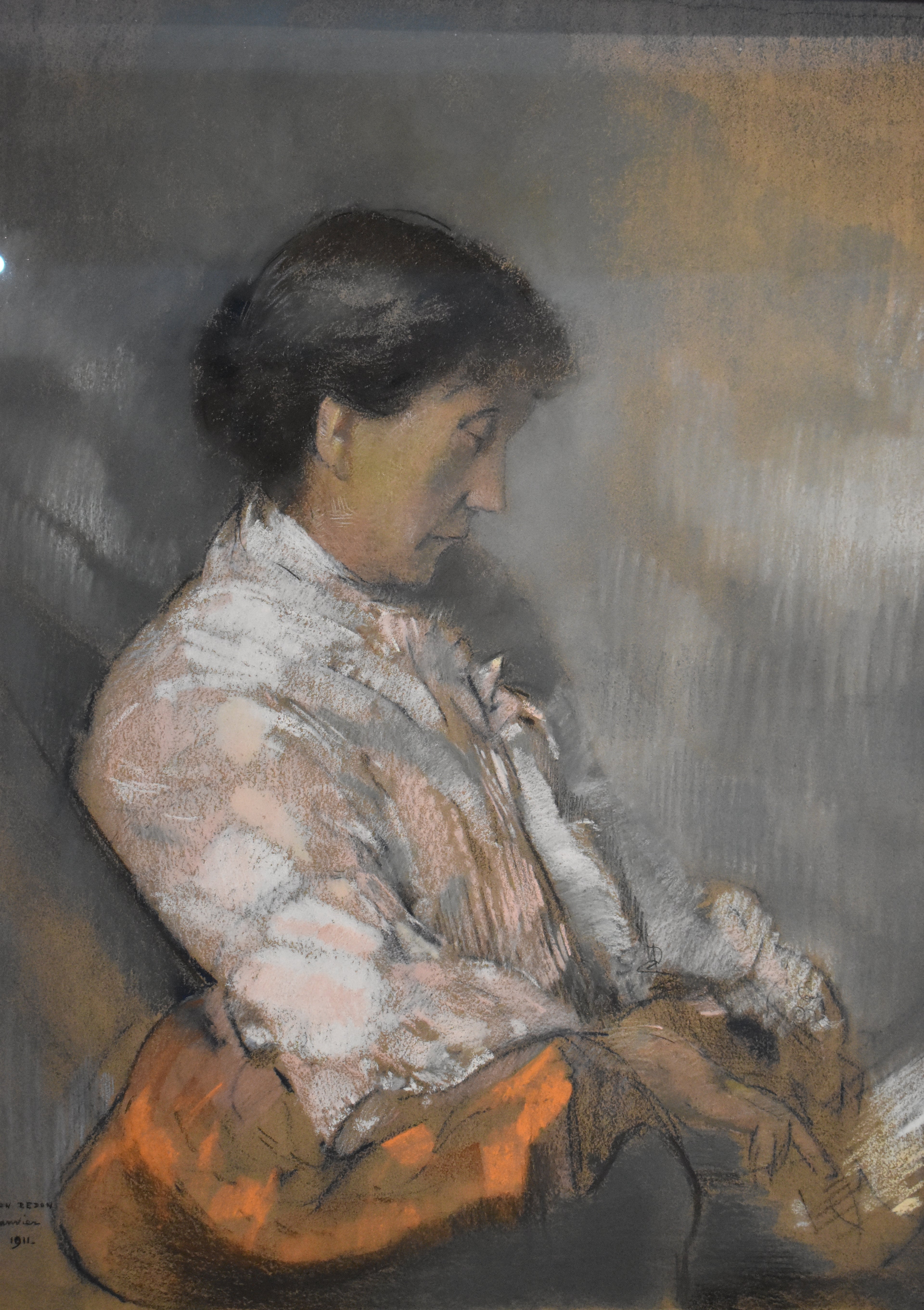 Portrait de Madame Redon - Odilon Redon