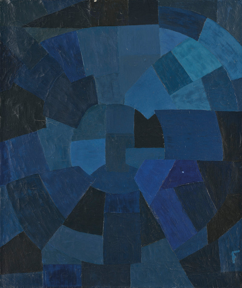 Komposition in Blau - Otto Freundlich