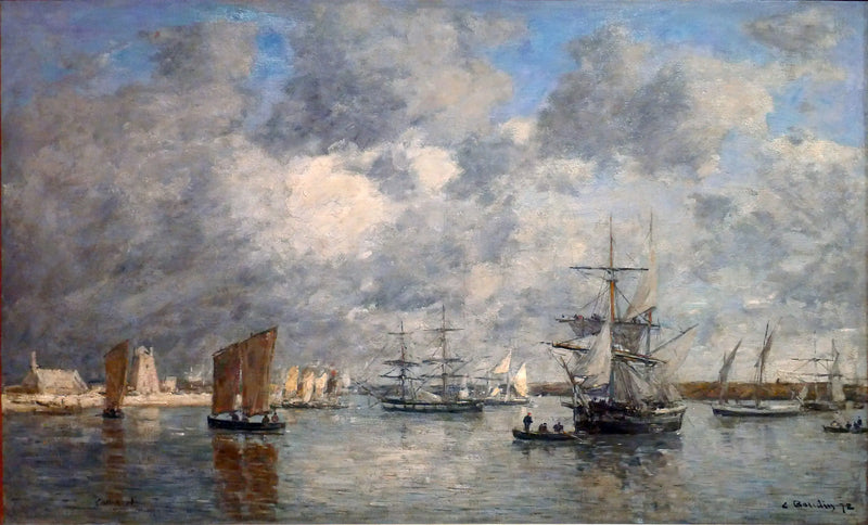 Il porto di Camaret - Eugène Boudin