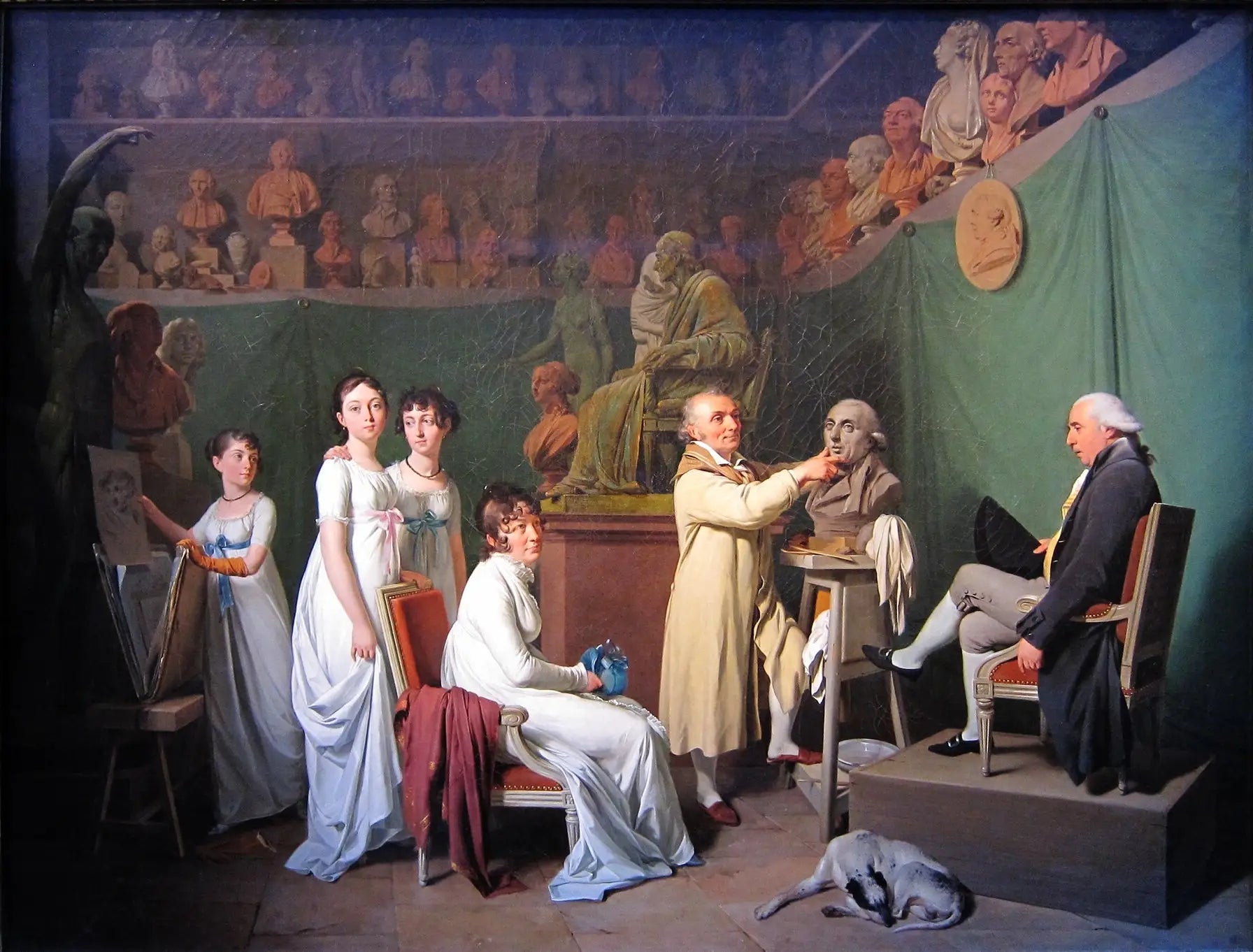 L’Atelier de Houdon - Louis-Léopold Boilly - Alpha Reproduction