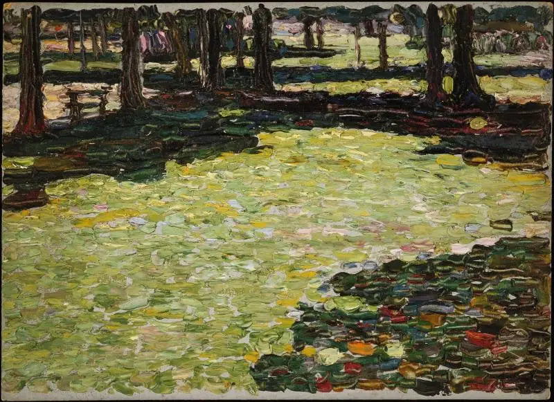 Reproduction du tableau « Parc de Saint-Cloud - Vassily Kandinsky » par Alpha Reproduction en peinture à l’huile