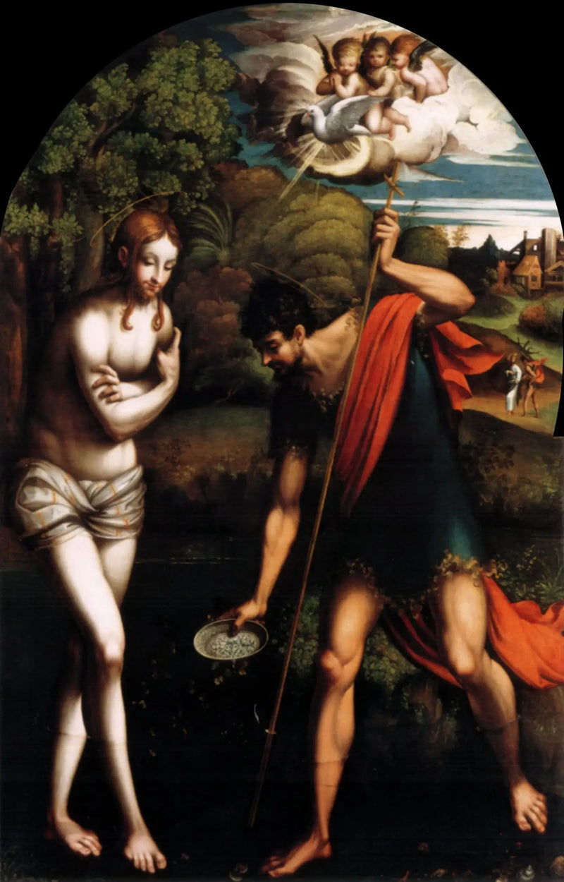 Battesimo di Cristo - Parmigianino