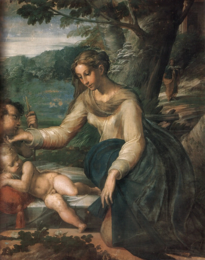Santa Famiglia con il piccolo san Giovanni - Parmigianino