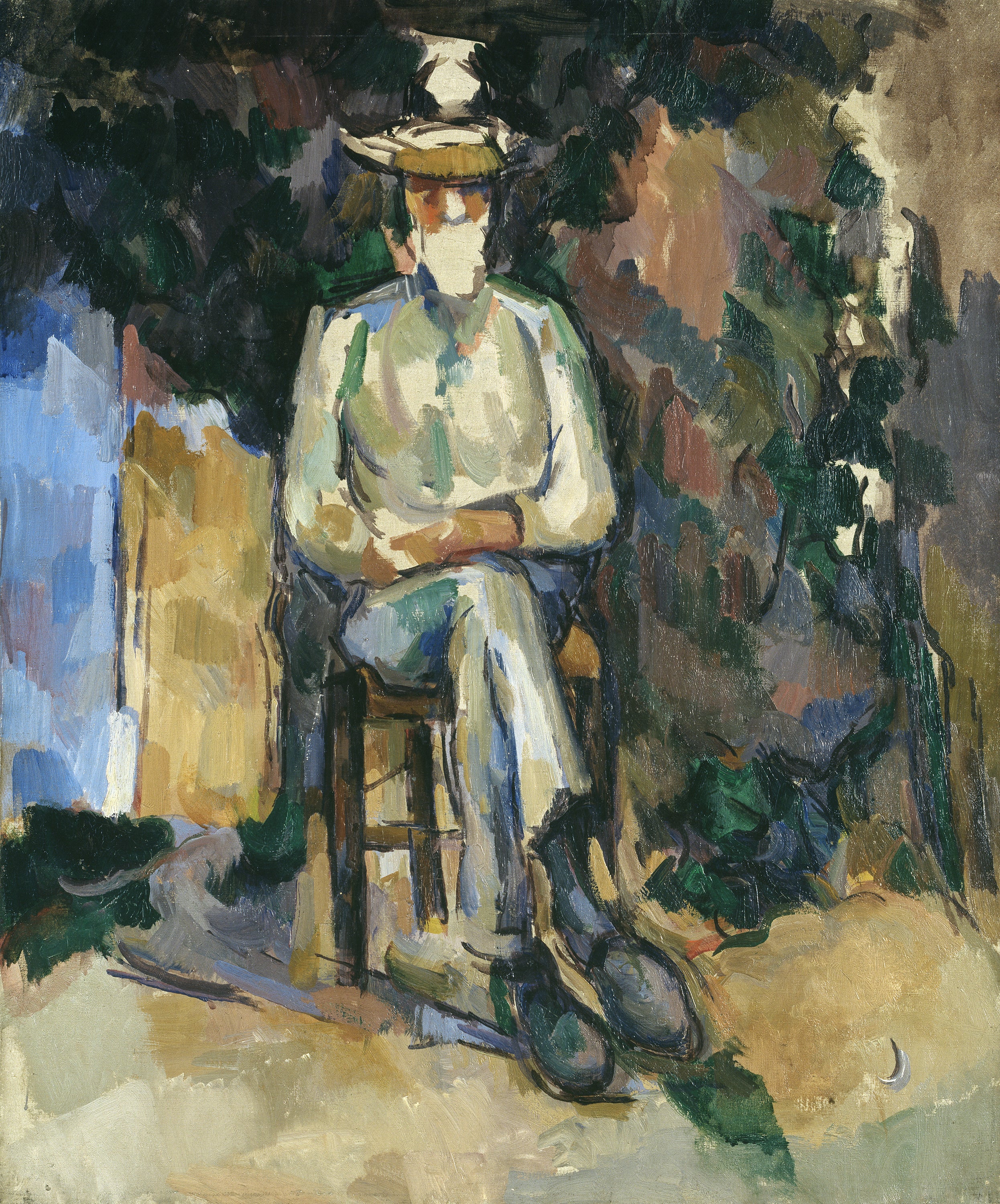 Reproduction du tableau « Le Jardinier Vallier - Paul Cézanne » par Alpha Reproduction en peinture à l’huile