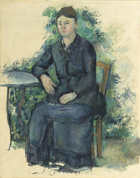 Reproduction du tableau « Madame Cézanne au jardin - Paul Cézanne » par Alpha Reproduction en peinture à l’huile