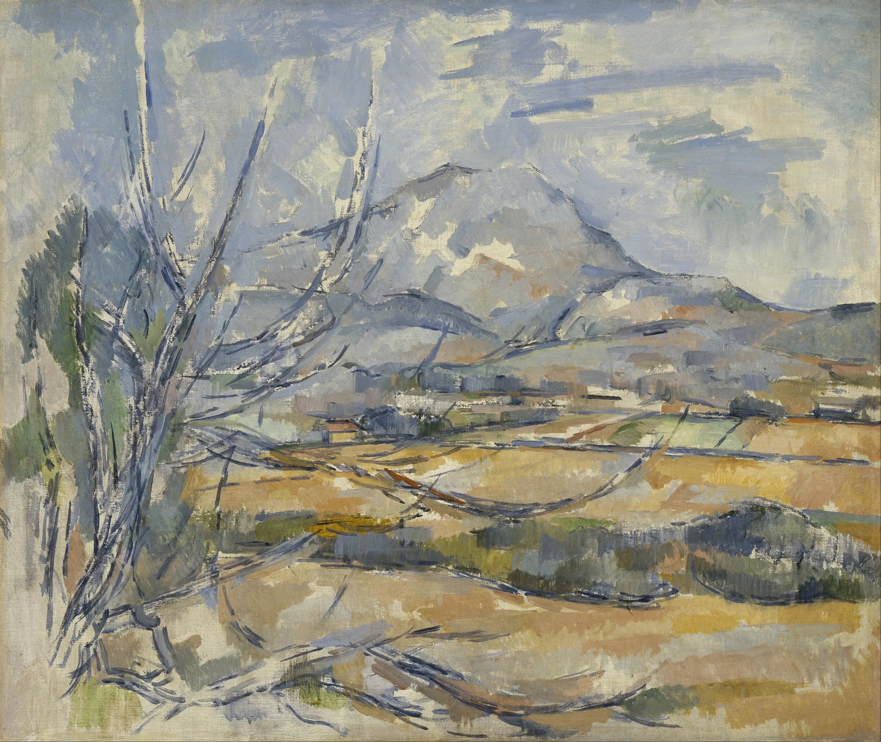 Reproduction du tableau « La Montagne Sainte-Victoire - Paul Cézanne » par Alpha Reproduction en peinture à l’huile