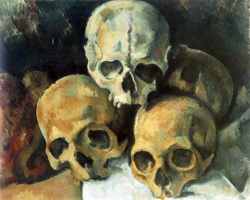 Piramide di teschi - Paul Cézanne