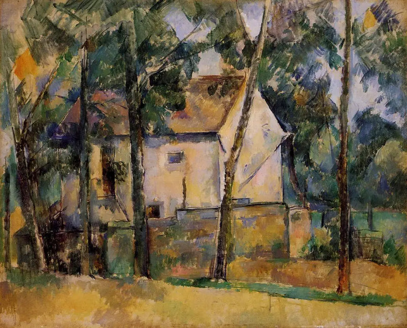Casa e alberi - Paul Cézanne