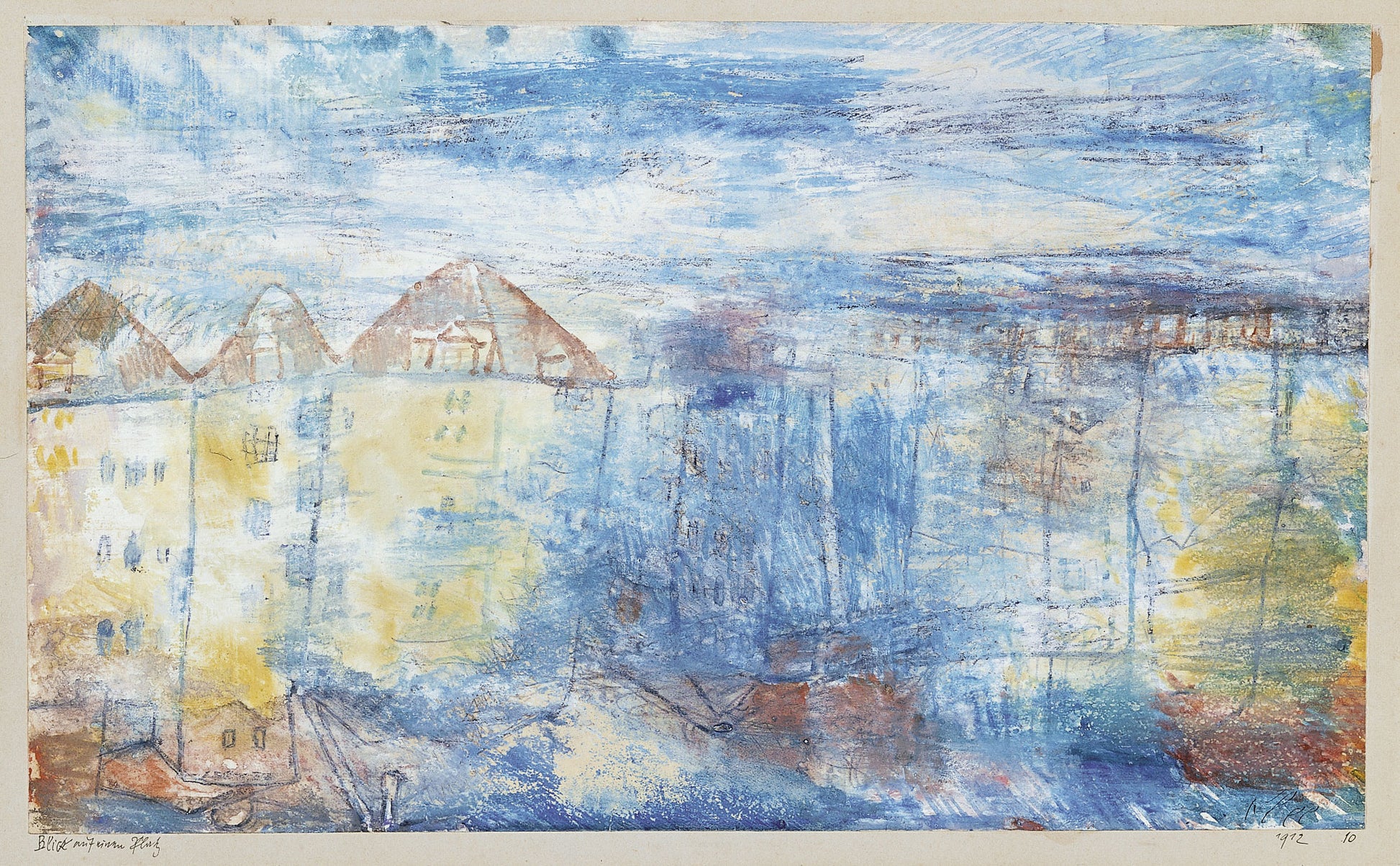 Vue sur une place - Paul Klee