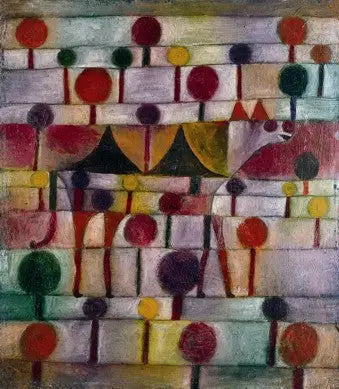 Cammello (in un paesaggio ritmato con alberi) - Paul Klee