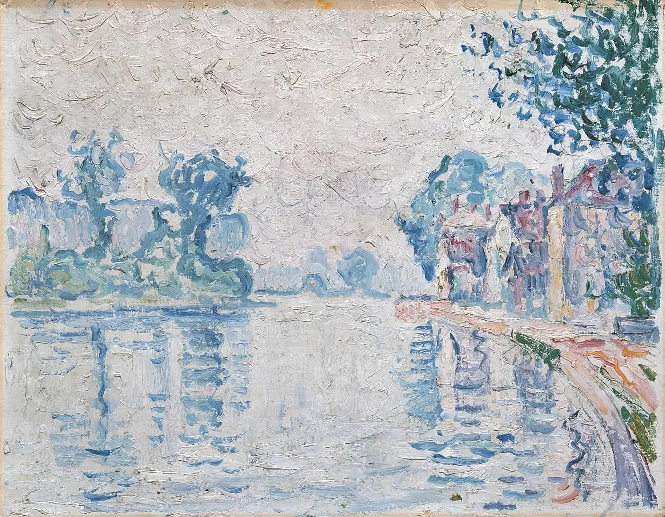 Reproduction du tableau « La Seine à Samois - Paul Signac » par Alpha Reproduction en peinture à l’huile