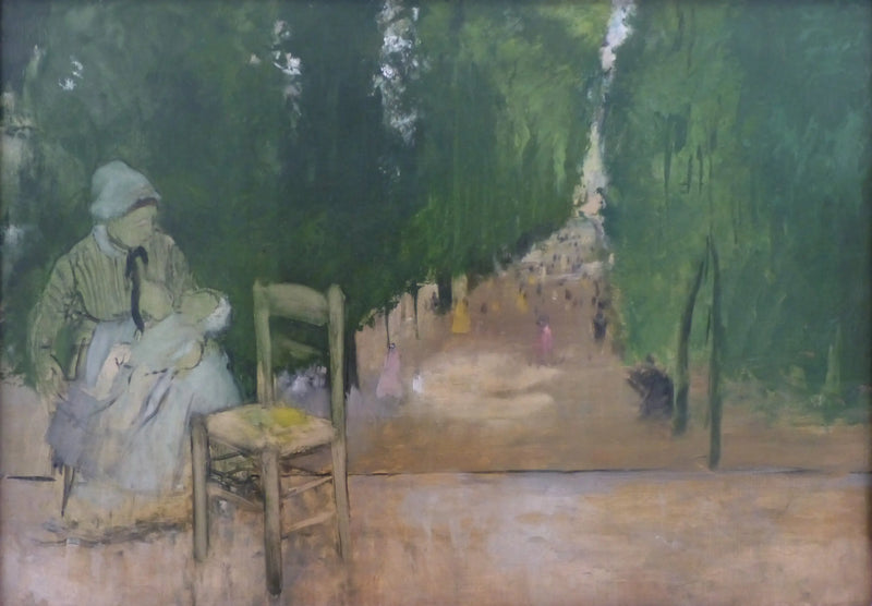 Una nutrice nel giardino del Lussemburgo - Edgar Degas