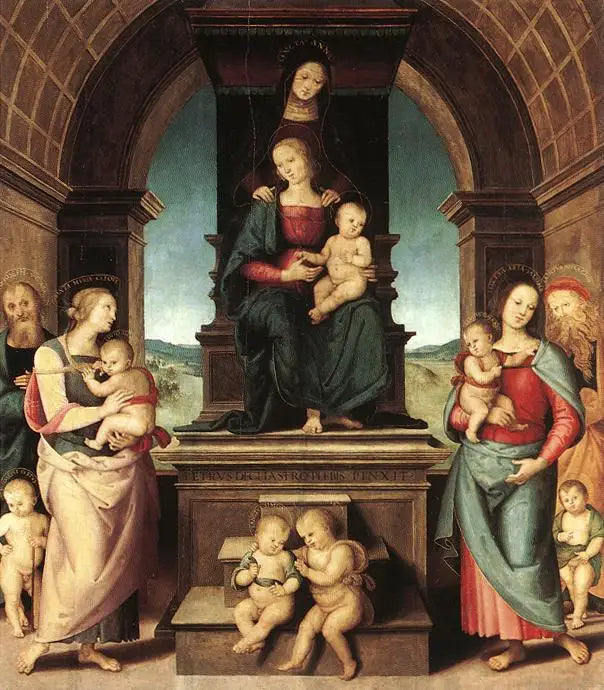 La Famiglia della Vergine - Pietro Perugino