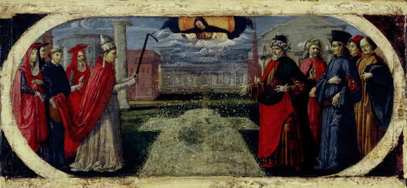 Il miracolo della neve - Pietro Perugino