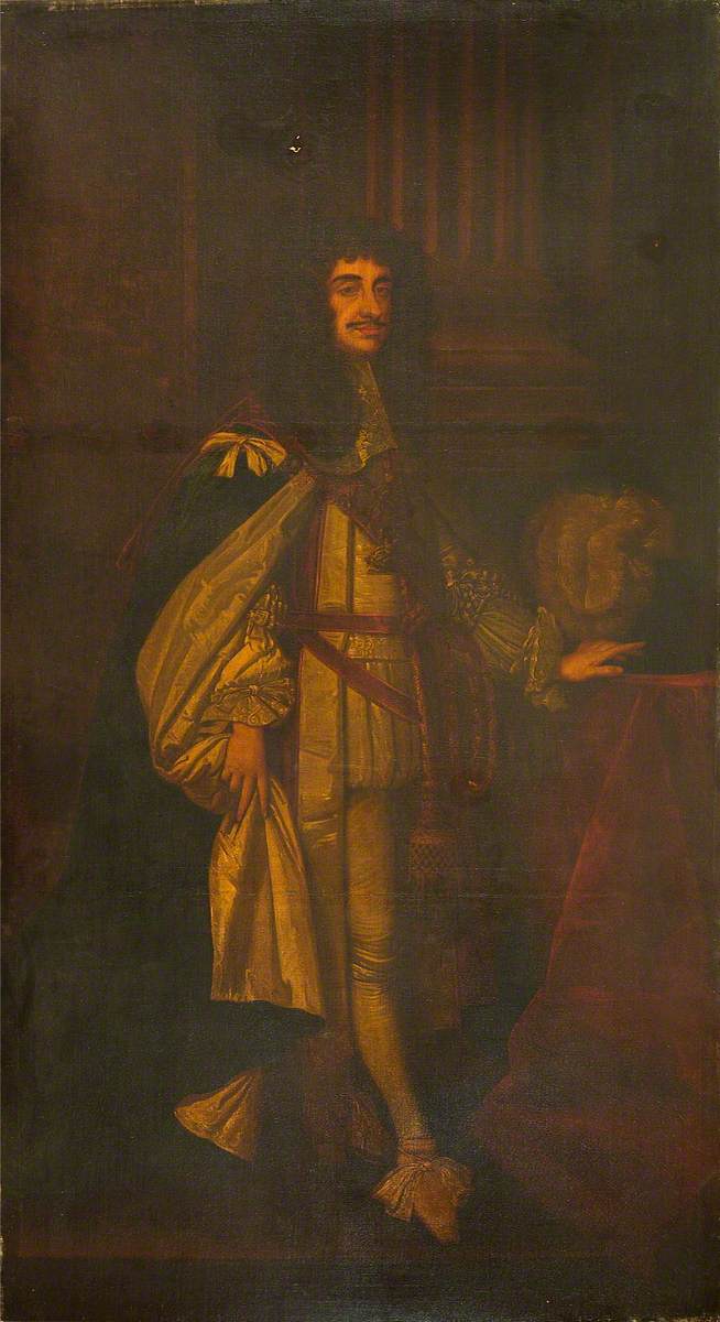 Charles II (1630-1685), en robe de l'Ordre de la Jarretière - Peter Lely