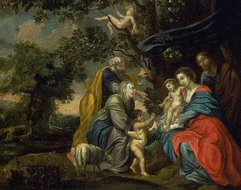 Santa Famiglia sotto un melo - Peter Paul Rubens