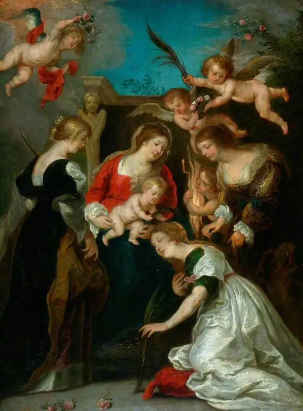 Le mariage mystique de sainte Catherine - Peter Paul Rubens - Alpha Reproduction