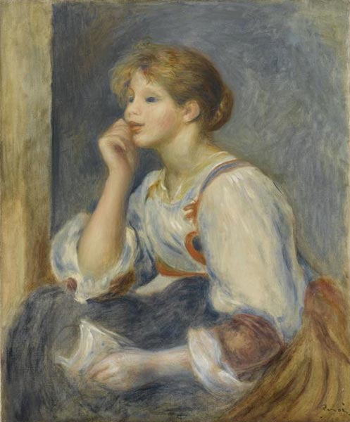Reproduction du tableau « Femme à la lettre - Pierre-Auguste Renoir » par Alpha Reproduction en peinture à l’huile