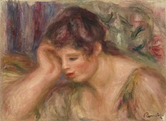 Donna appoggiata - Pierre-Auguste Renoir