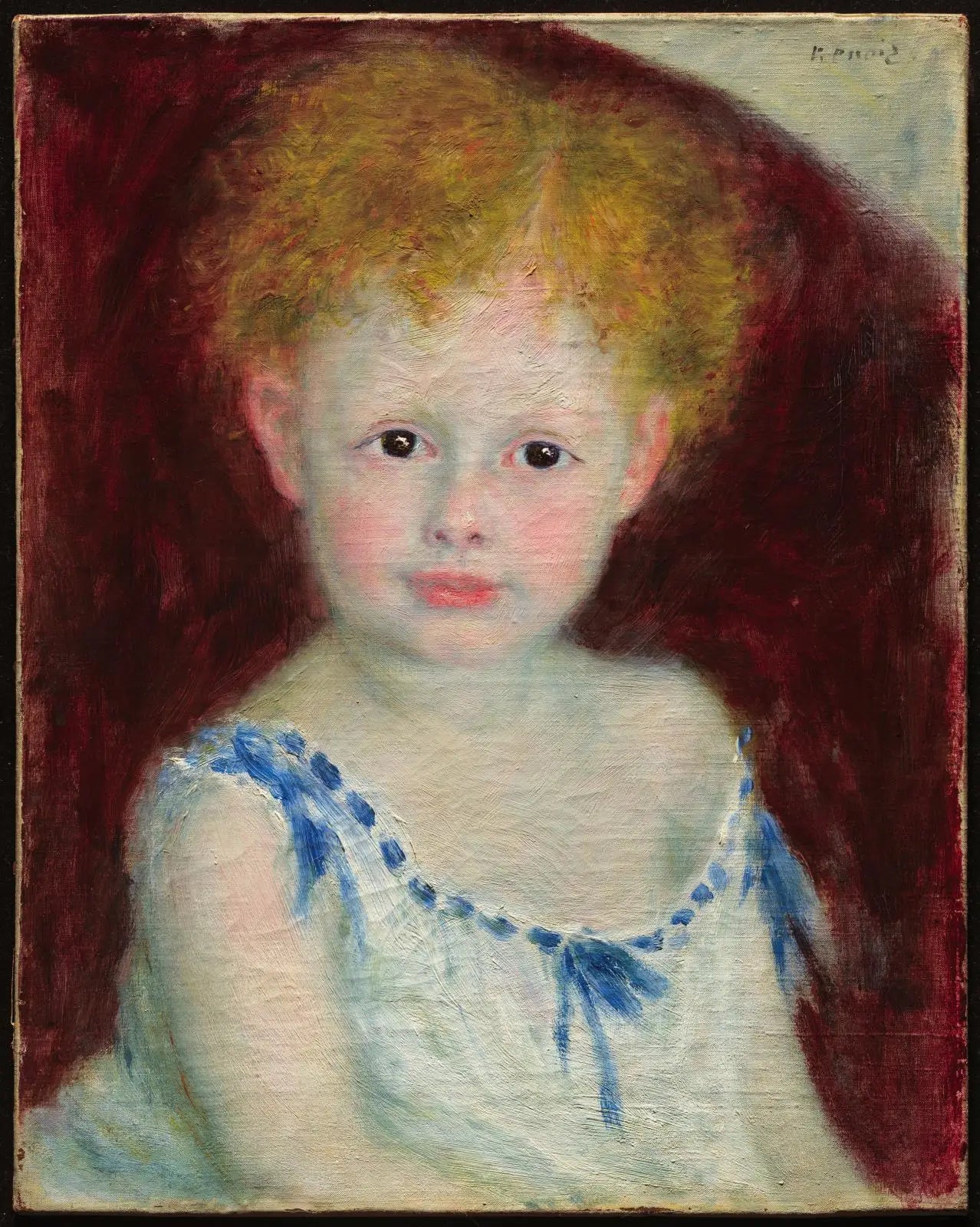 Reproduction du tableau « Jacques Bergeret enfant - Pierre-Auguste Renoir » par Alpha Reproduction en peinture à l’huile