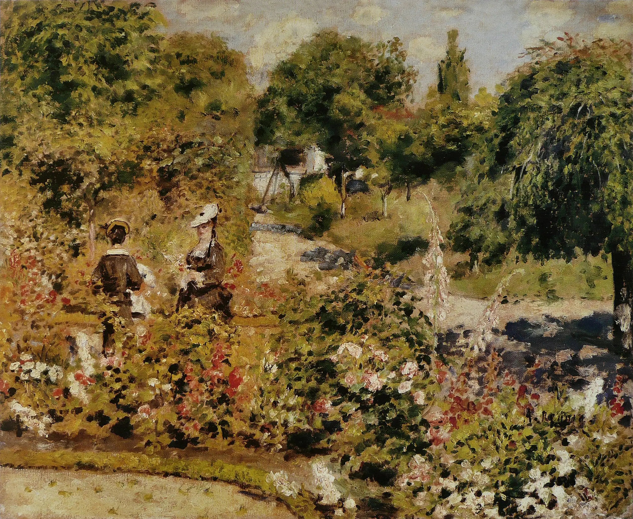 Reproduction du tableau « Le jardin à Fontenay - Pierre-Auguste Renoir » par Alpha Reproduction en peinture à l’huile