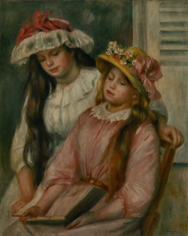 Ragazze che guardano un album - Pierre-Auguste Renoir