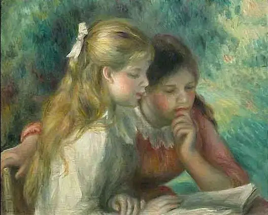Reproduction du tableau « La Lecture - Pierre-Auguste Renoir » par Alpha Reproduction en peinture à l’huile