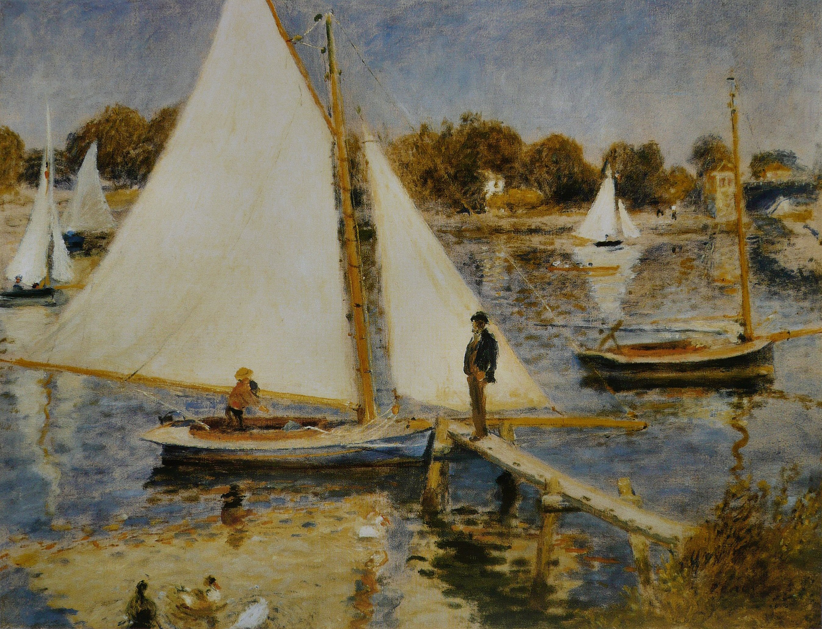 Reproduction du tableau « La Seine à Argenteuil - Pierre-Auguste Renoir » par Alpha Reproduction en peinture à l’huile