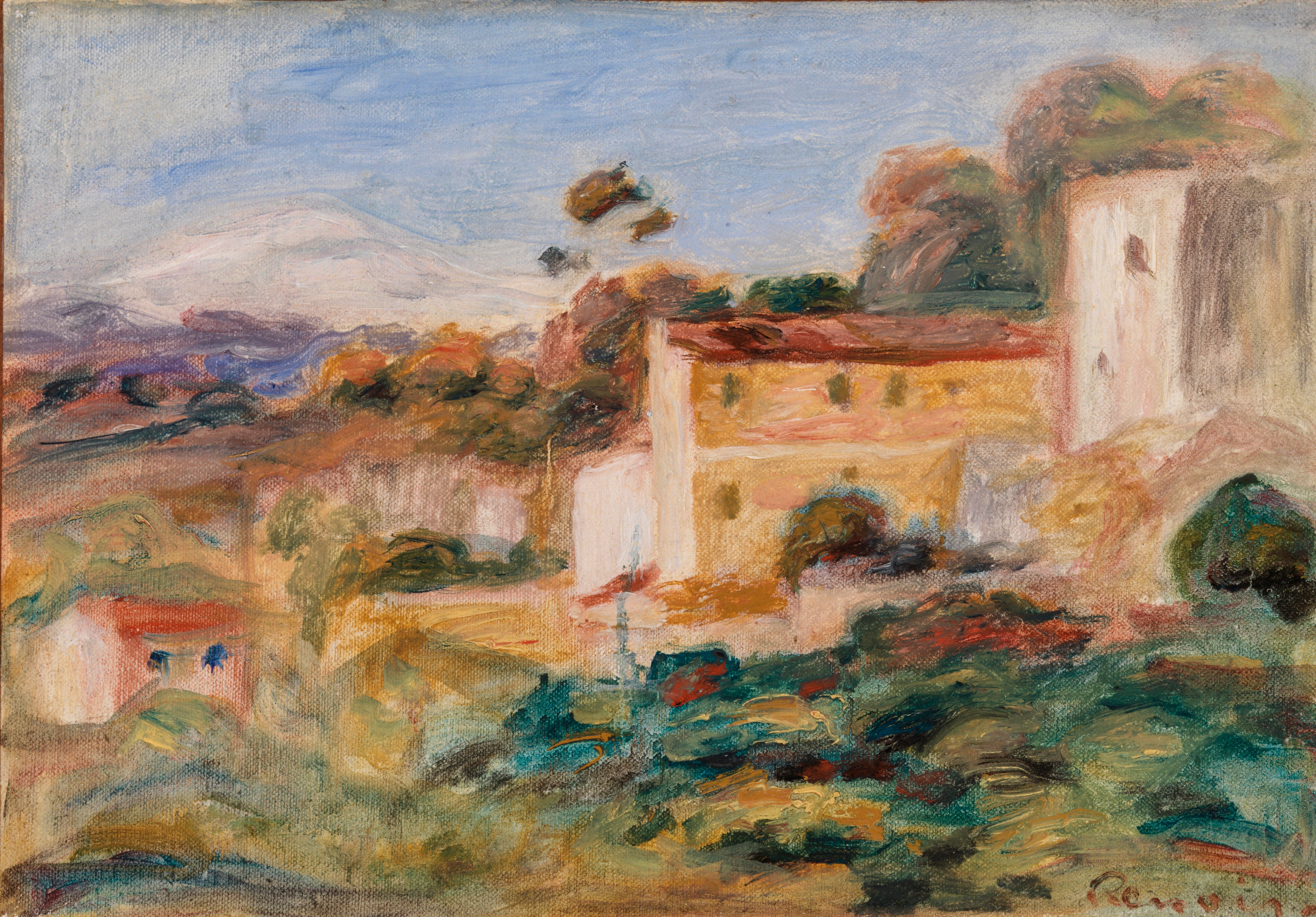 Reproduction du tableau « Paysage - Pierre-Auguste Renoir » par Alpha Reproduction en peinture à l’huile