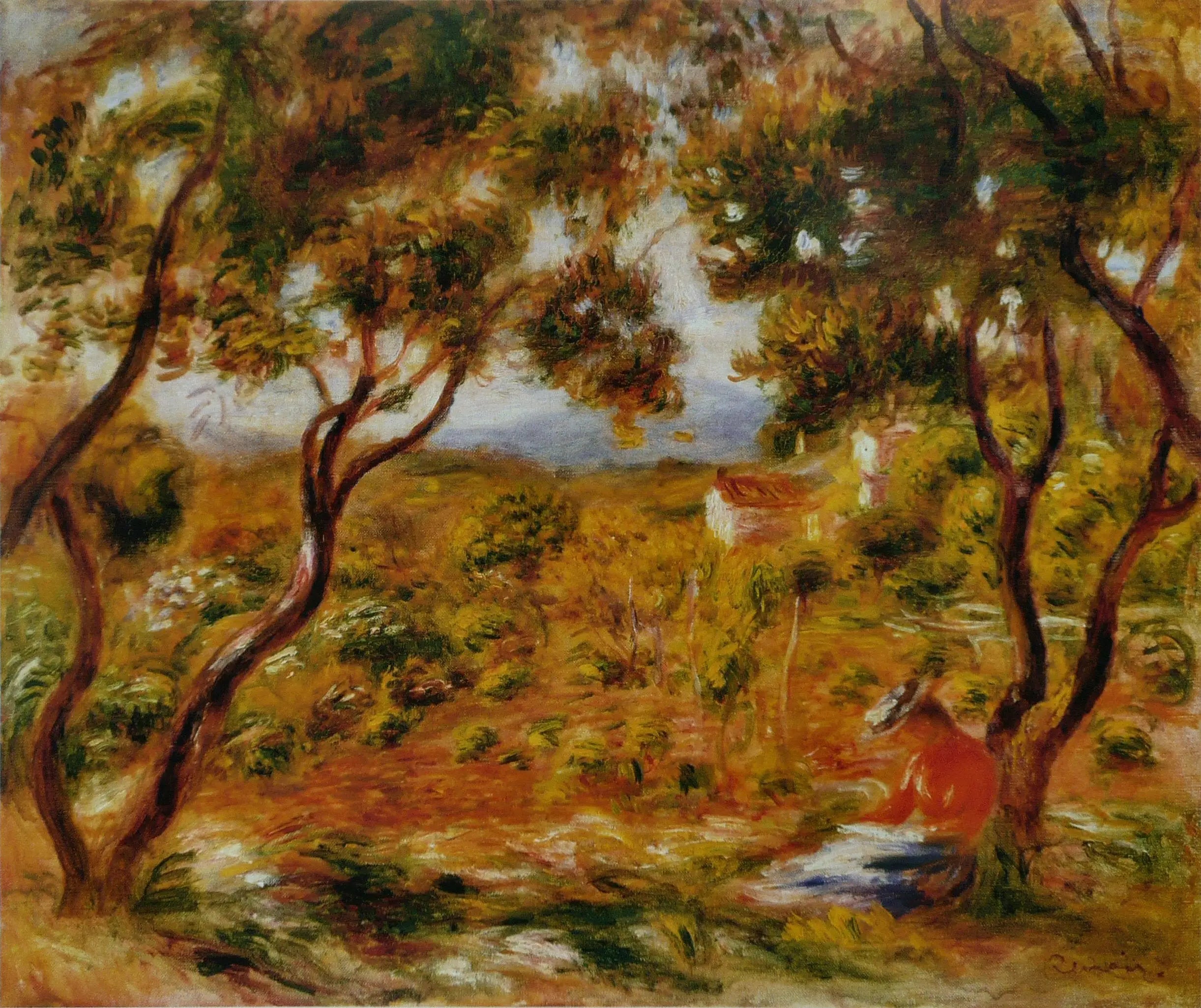 Reproduction du tableau « Les Vignes à Cagnes - Pierre-Auguste Renoir » par Alpha Reproduction en peinture à l’huile