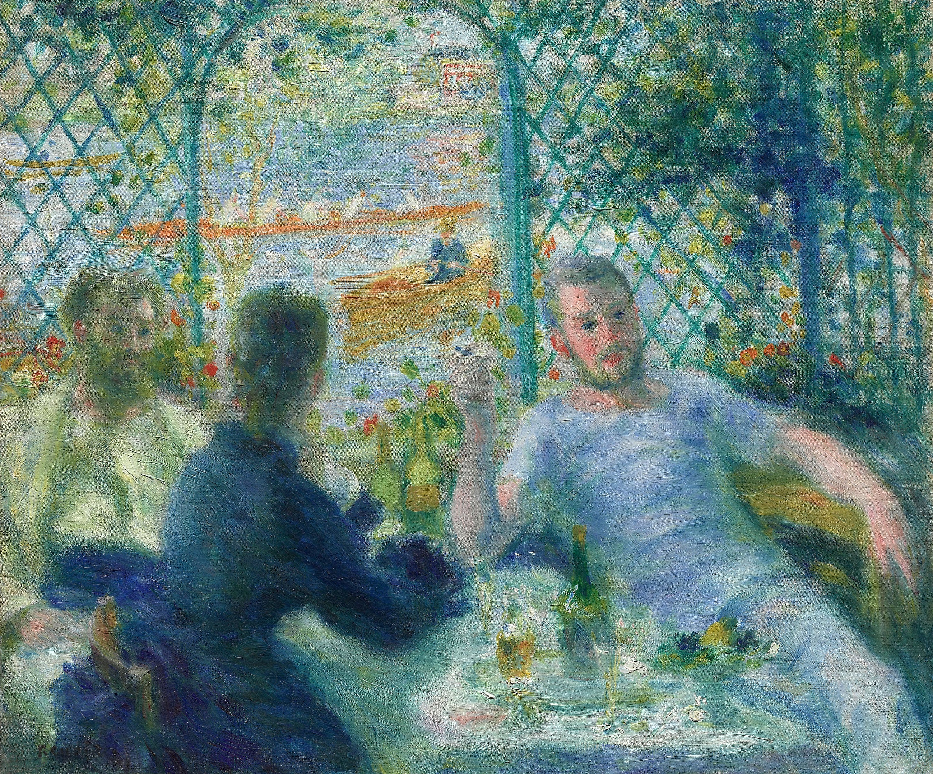 Reproduction du tableau « Déjeuner au bord de la rivière - Pierre-Auguste Renoir » par Alpha Reproduction en peinture à l’huile