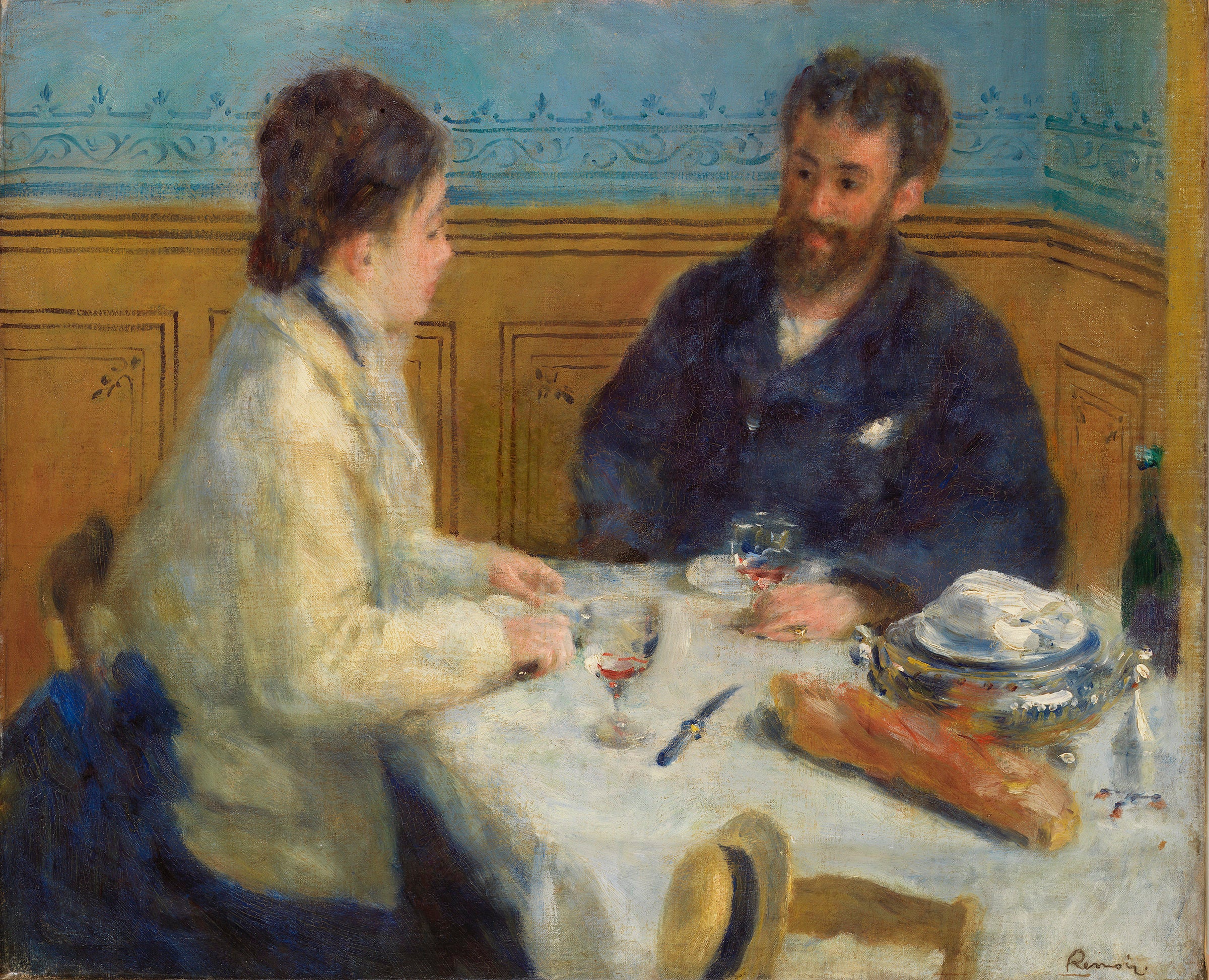 Reproduction du tableau « Le déjeuner - Pierre-Auguste Renoir » par Alpha Reproduction en peinture à l’huile