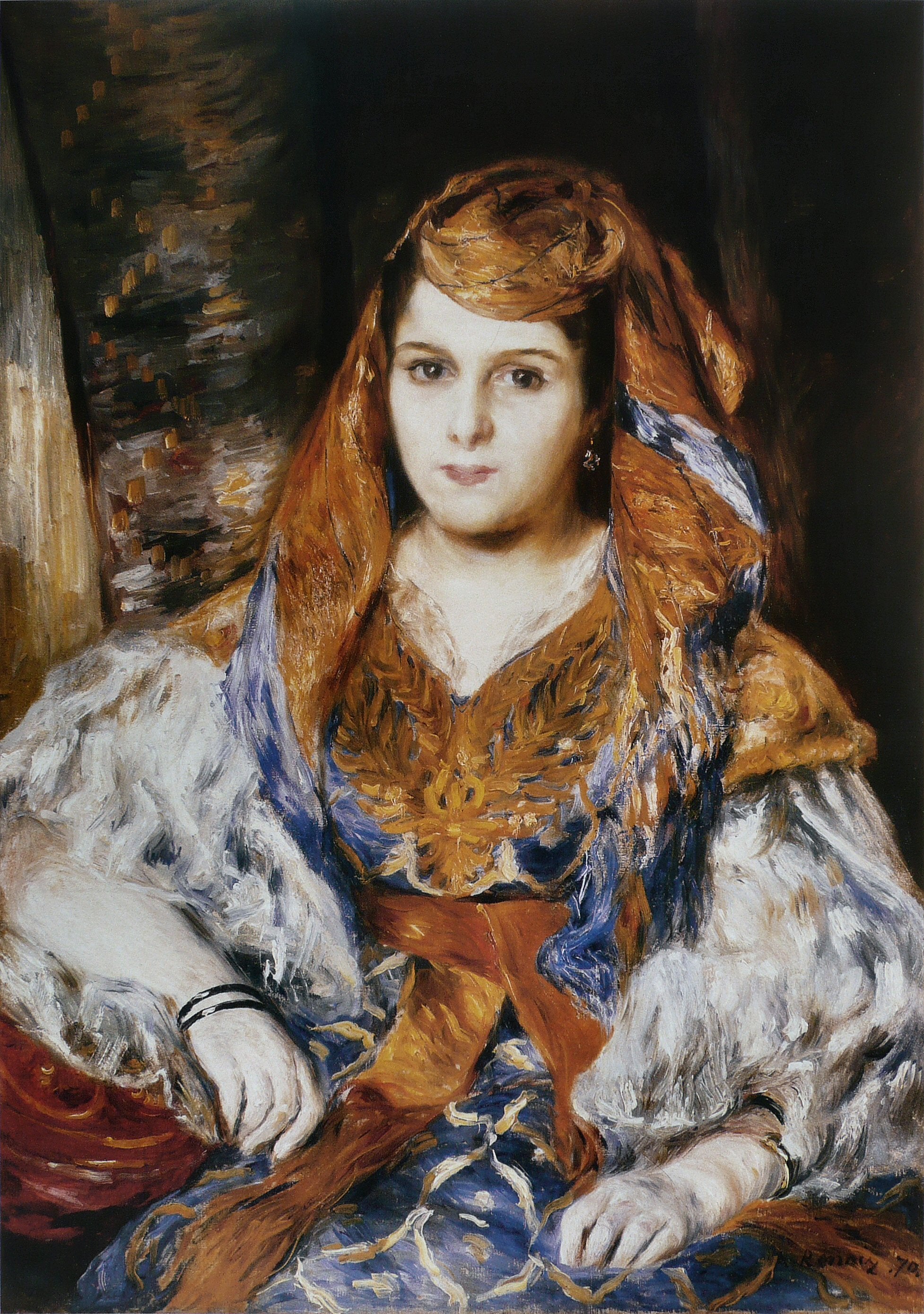 Reproduction du tableau « Madame Clémentine Valensi Stora - Pierre-Auguste Renoir » par Alpha Reproduction en peinture à l’huile