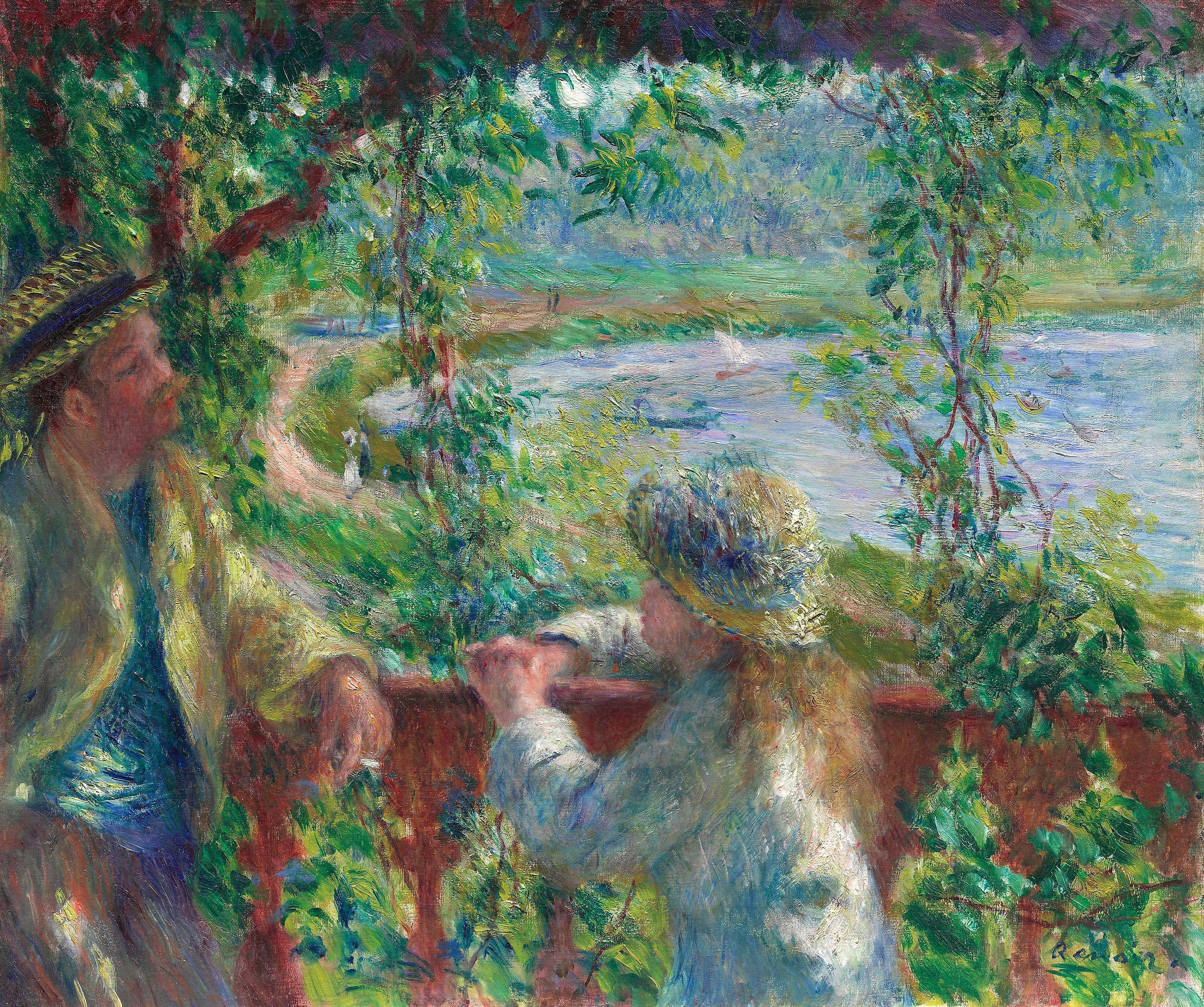 Reproduction du tableau « Près du Lac - Pierre-Auguste Renoir » par Alpha Reproduction en peinture à l’huile