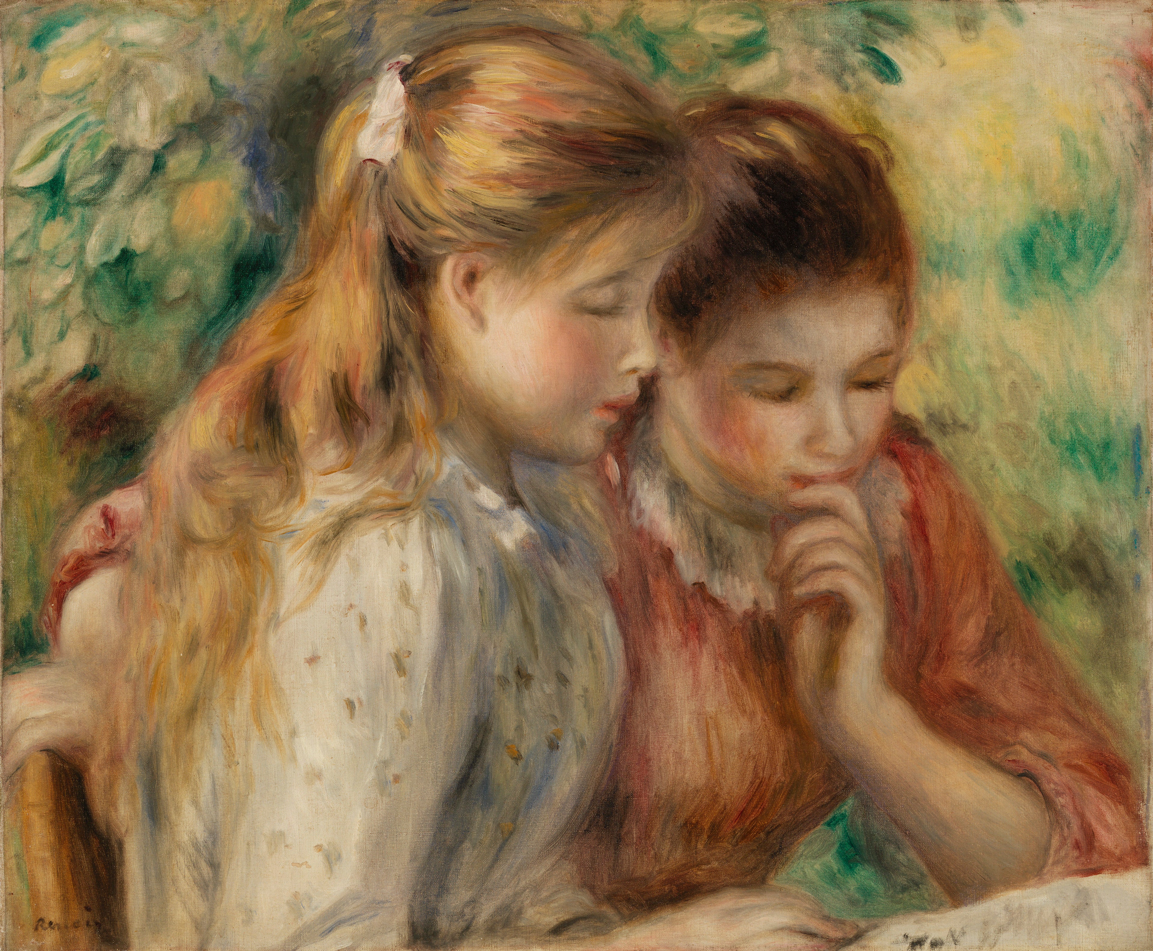 Reproduction du tableau « La Lecture - Pierre-Auguste Renoir » par Alpha Reproduction en peinture à l’huile