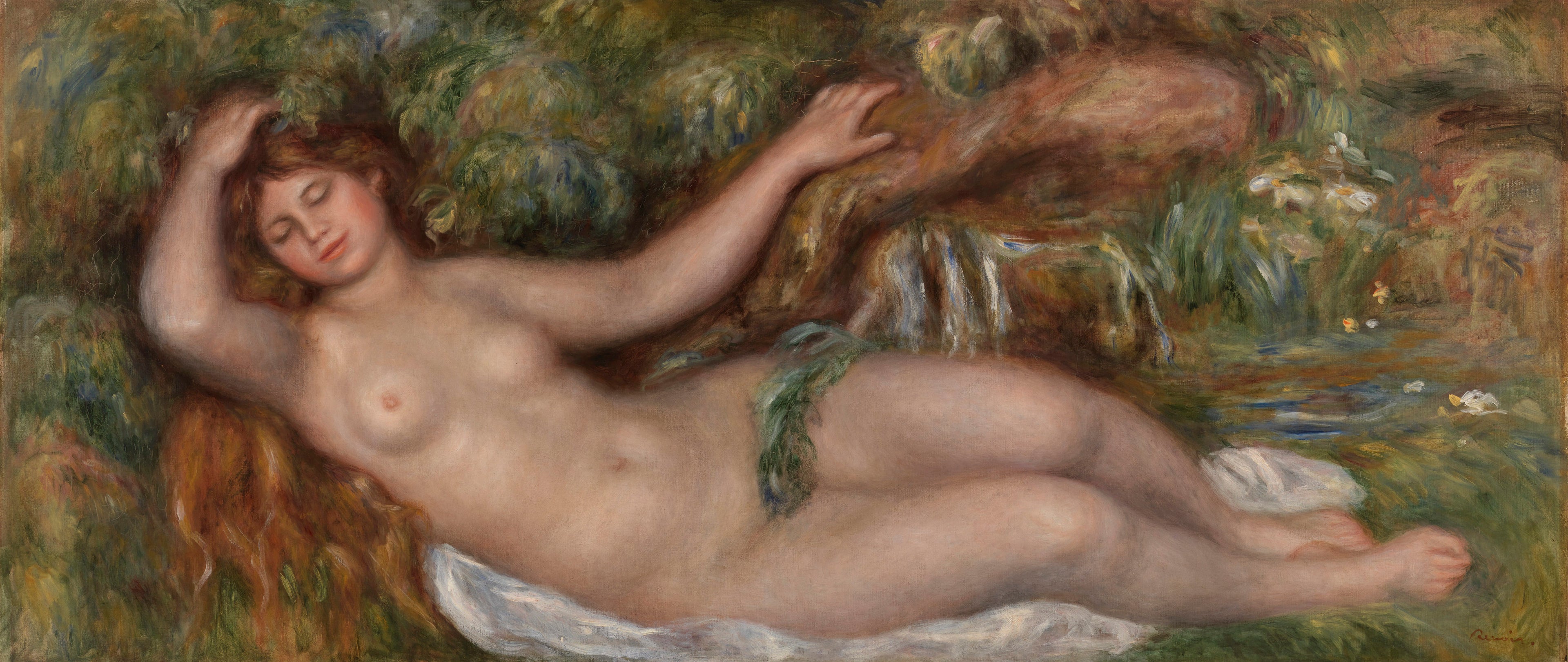 Reproduction du tableau « Femme nue couchée - Pierre-Auguste Renoir » par Alpha Reproduction en peinture à l’huile