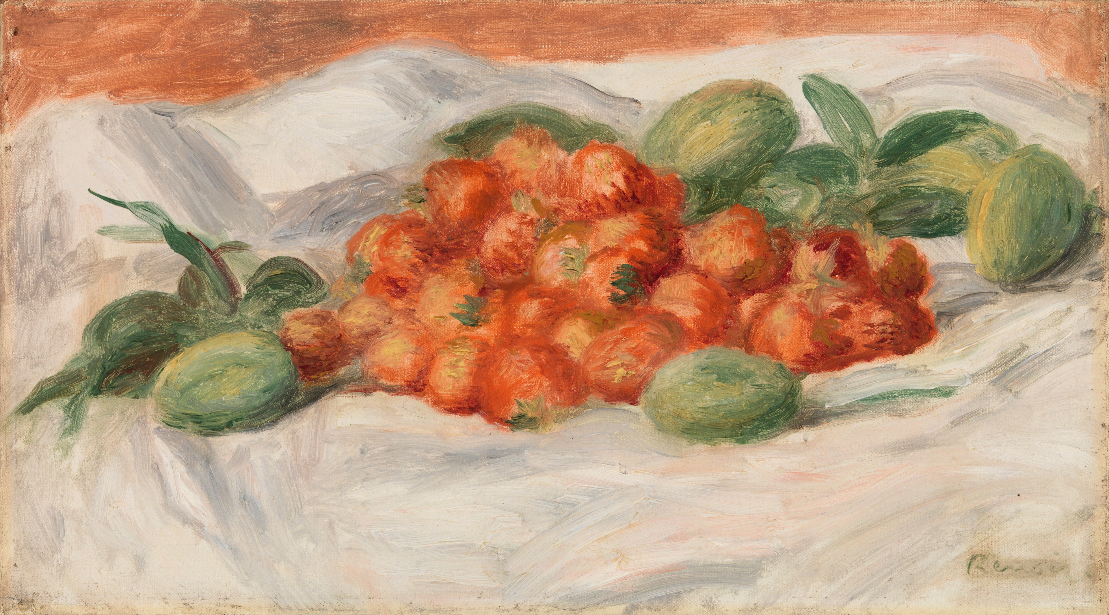 Reproduction du tableau « Fraises et amandes - Pierre-Auguste Renoir » par Alpha Reproduction en peinture à l’huile