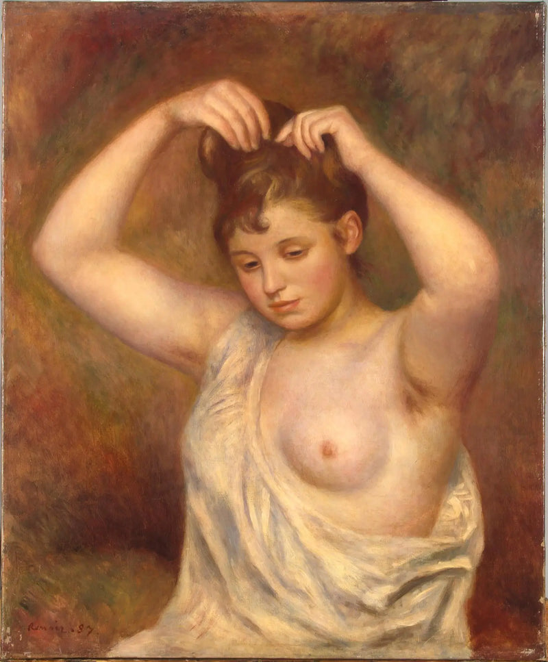 Donna che si pettina - Pierre-Auguste Renoir