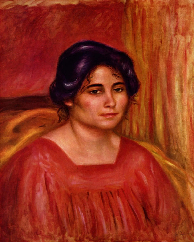 Gabrielle in abito rosso - Pierre-Auguste Renoir