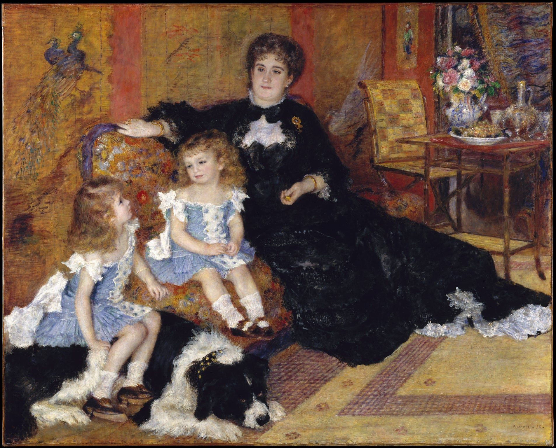 Reproduction du tableau « Madame Charpentier et ses enfants - Pierre-Auguste Renoir » par Alpha Reproduction en peinture à l’huile