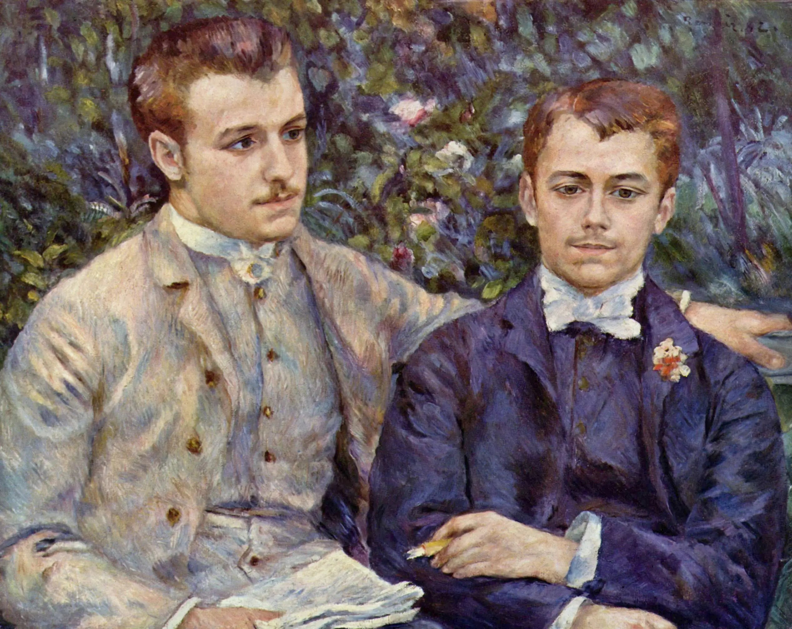 Reproduction du tableau « Charles et Georges Durand-Ruel - Pierre-Auguste Renoir » par Alpha Reproduction en peinture à l’huile