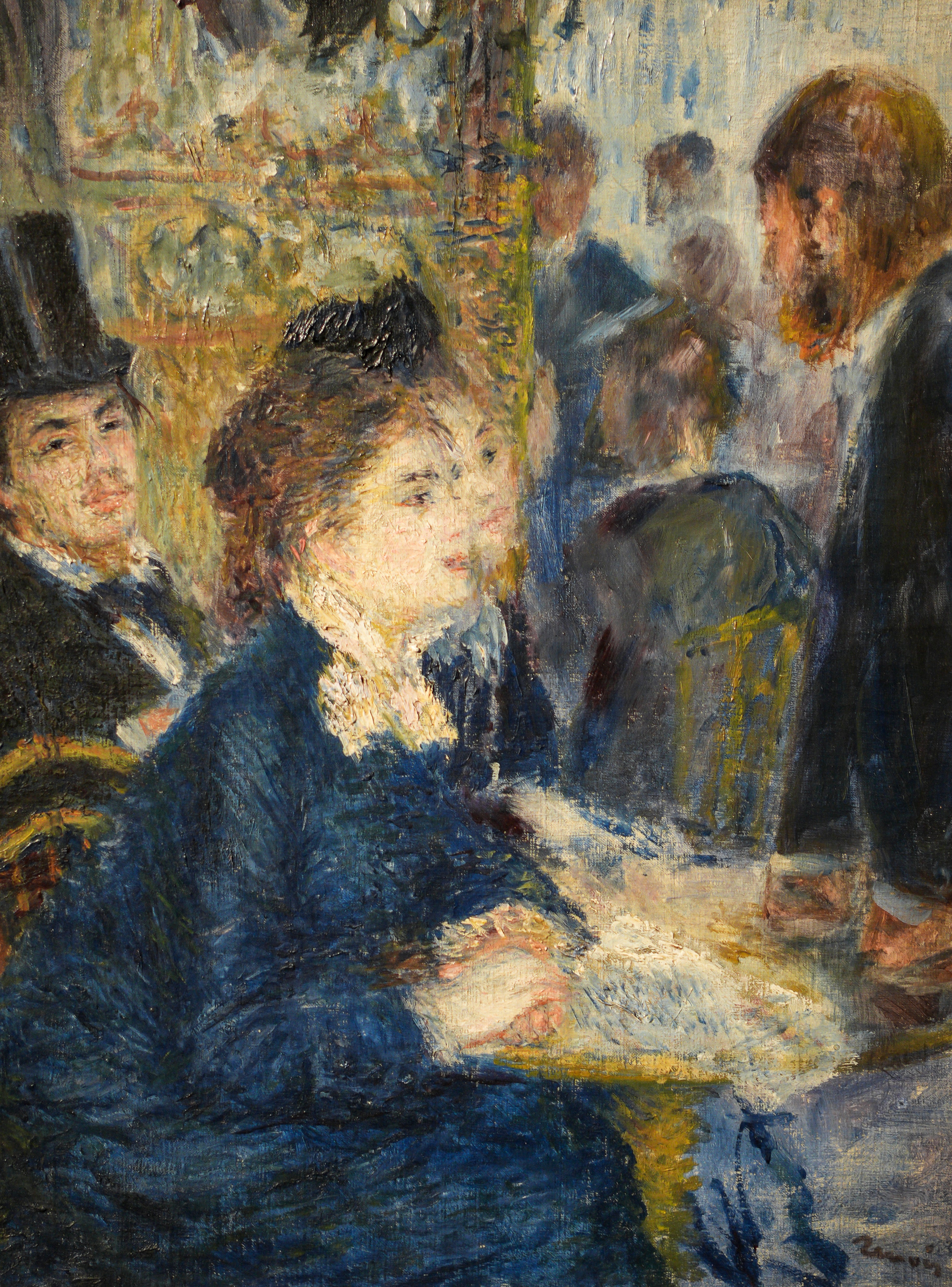 Reproduction du tableau « Au café - Pierre-Auguste Renoir » par Alpha Reproduction en peinture à l’huile